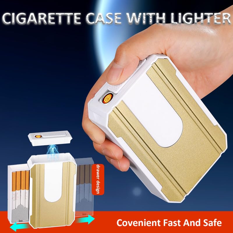 slim cigarette case with lighter Amazon.com: Lighter, Full Pack 20 Regular Cigarettes Box,Portable Cigarettes Holder USB Lighters 2 in 1, Best Birthday Christmas Gifts for Women Men (Pattern 4) : Health & Household Amazon.com: Pack of 3 Cigarette