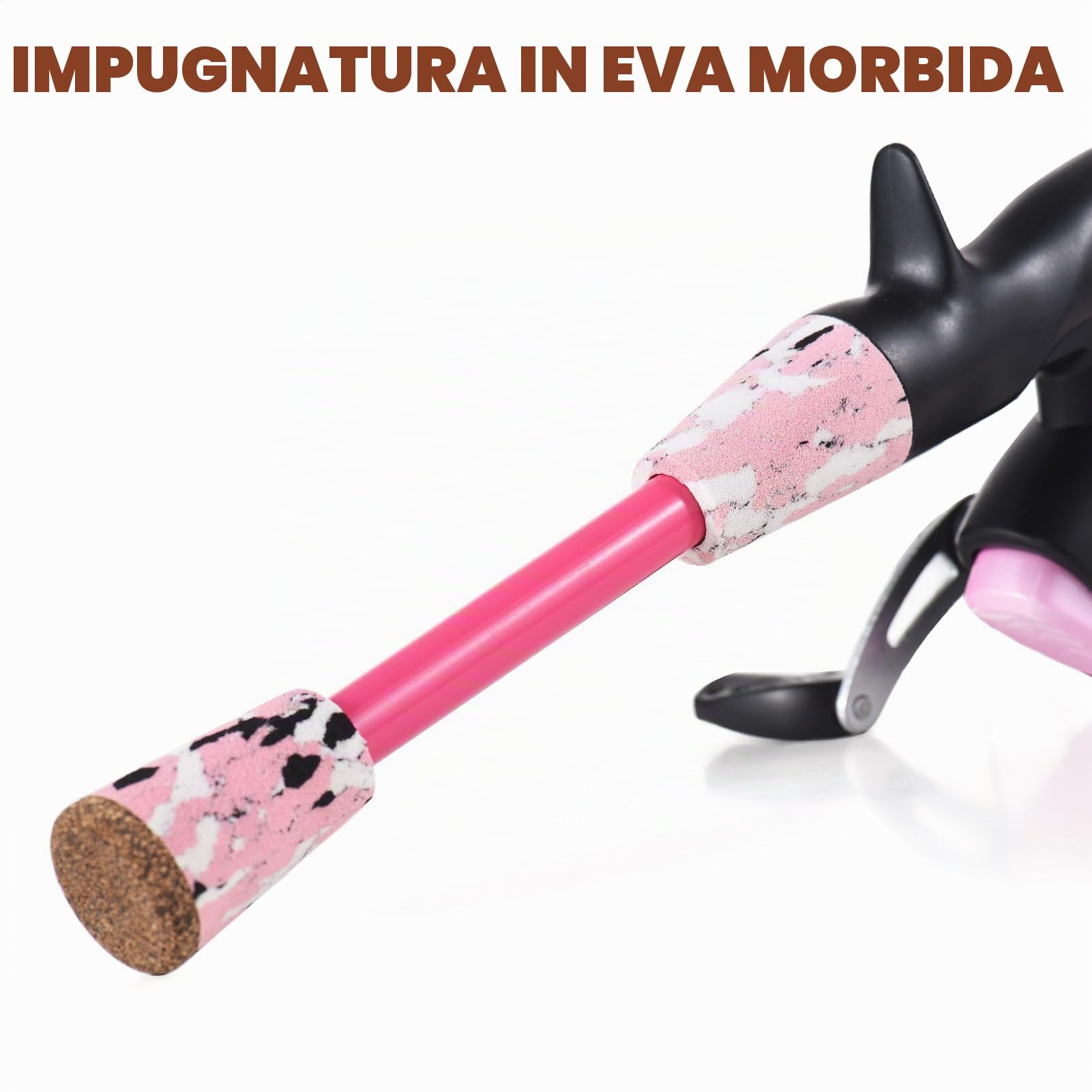Canna da Pesca per Bambini, Canna da Pesca telescopica e Kit Combinato Mulinello con Esche da Pesca, lenze, ami da Pesca