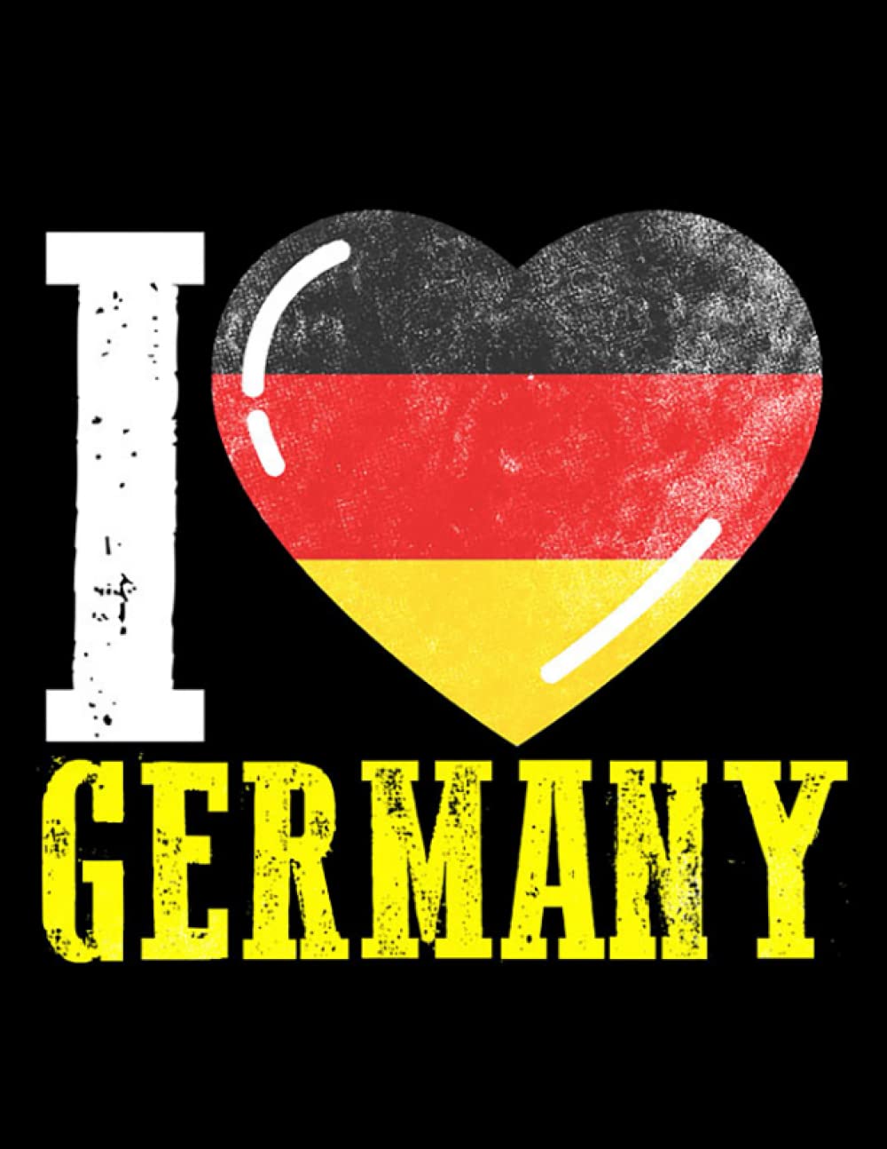 Germany I love Germany Notebook: 8.5x11inch: Vetter, Tonya: Books