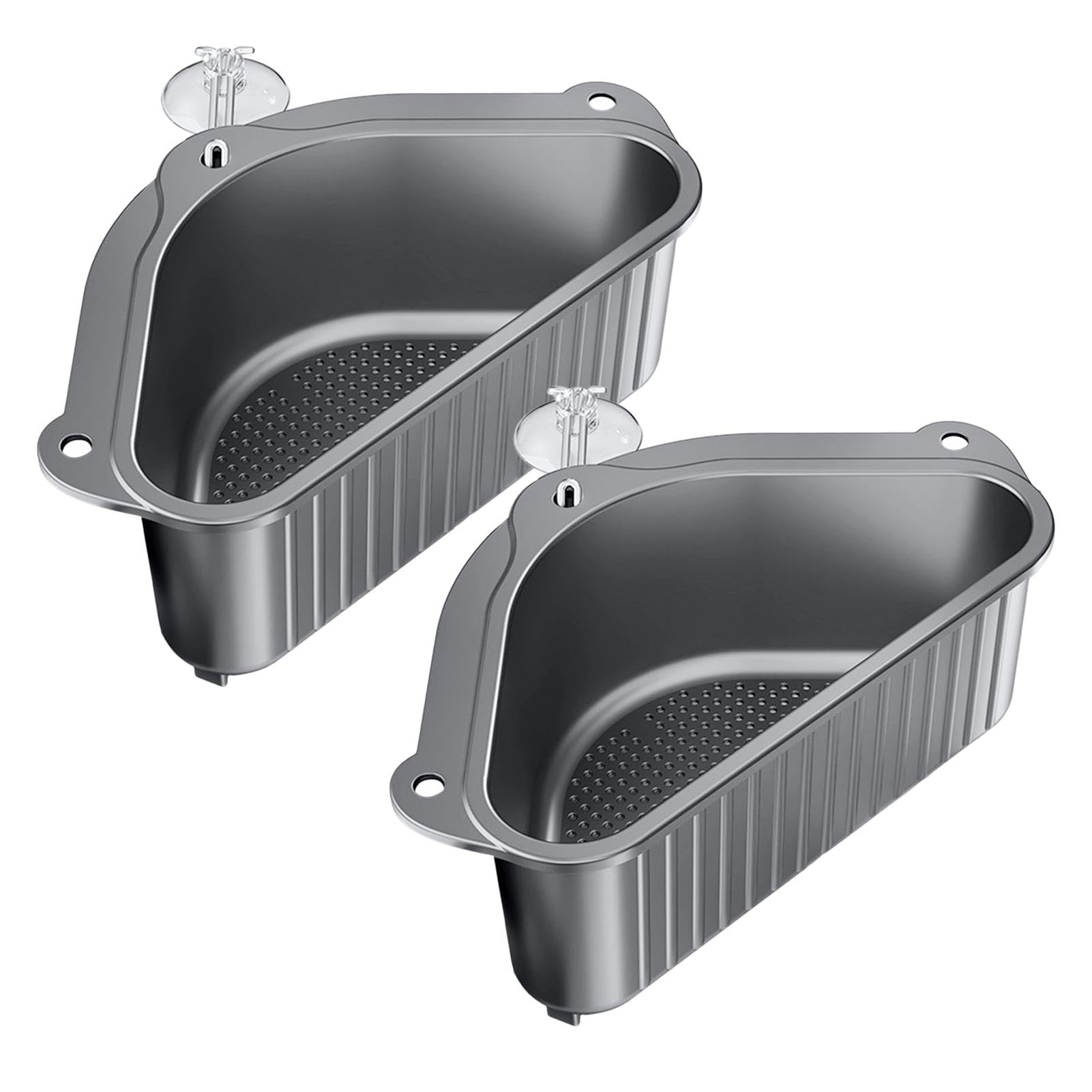 Ragyzity Filtro Per Lavello In Acciaio Inox 304, Colino Multifunzione A Cestello Con Gancio, Per Cucina, Anti-intasamento, Argento - 6