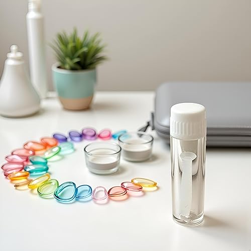 Miniatura 2 de Herramienta de lente de contacto de silicona suave conveniente azul Removedor de émbolo Insertador de lente escleral, para lentes duras suaves