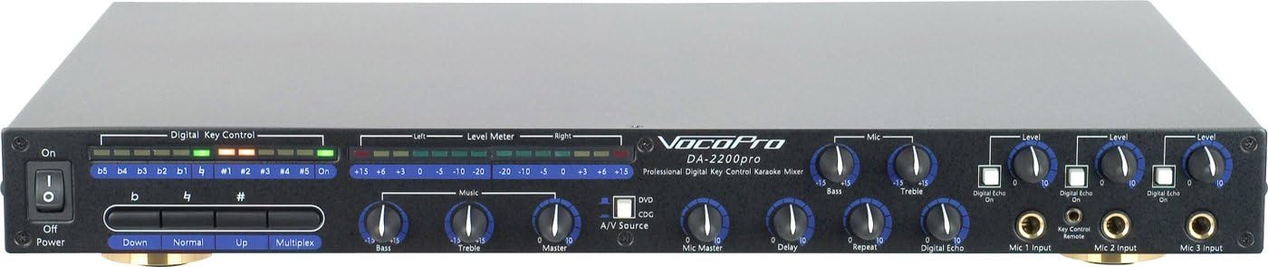 VocoPro DA-2200Pro Professional Digital Key Control/Digital Echo Mixer