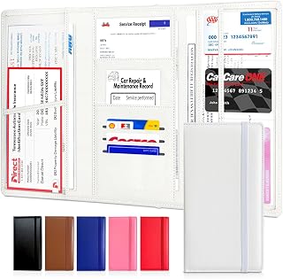 LINTRU Trifold Car Registration and Insurance Holder – Built Strong, Not Flimsy, Registration and Insurance Card Holder, Perfectly Fits in Glovebox, Multi-Pocket Storage, Ideal for Gifting & Daily Use