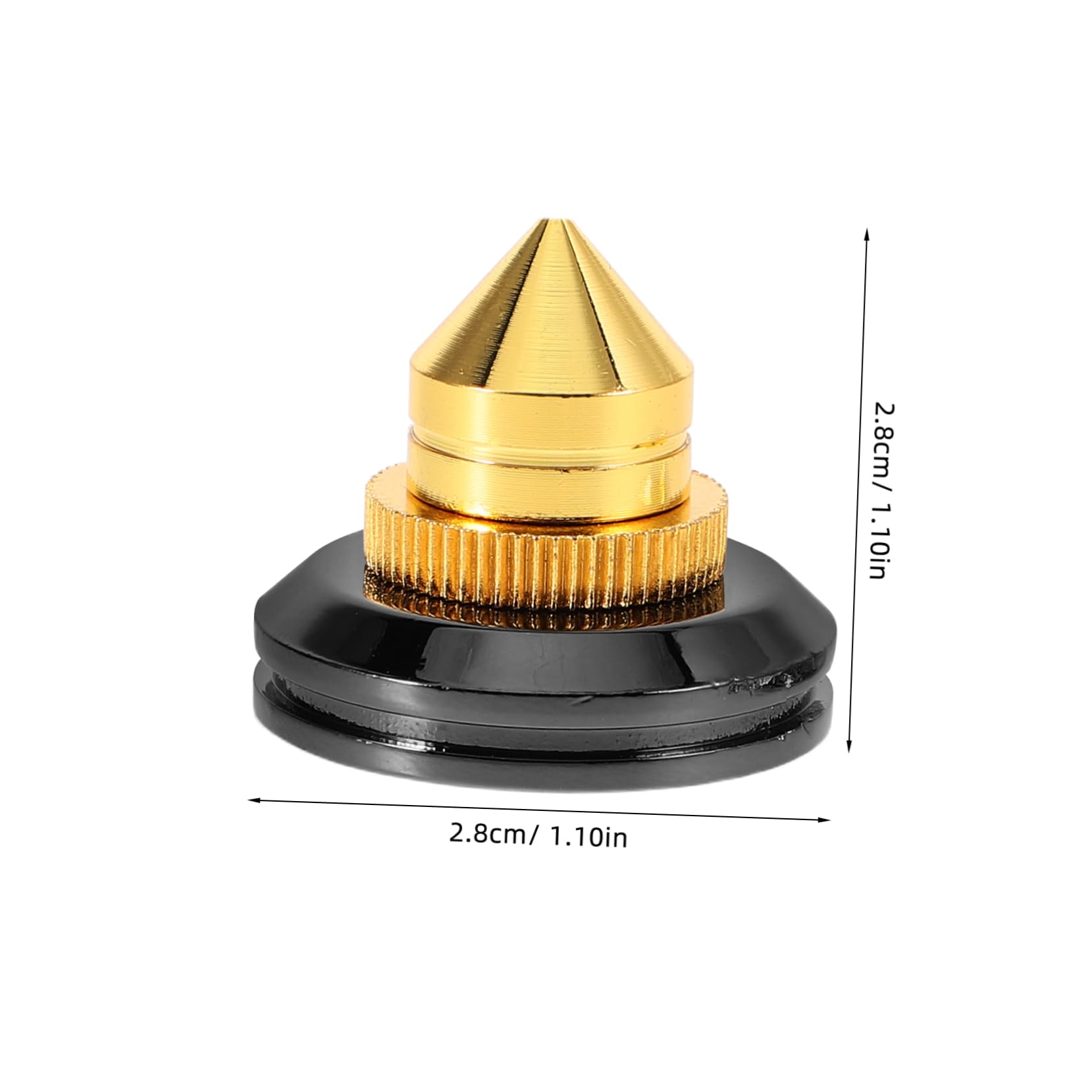 Housoutil 4pcs Speaker Isolation Spikes for Enhanced Sound Clarity Alloy Isolation Feet for Audio Equipment Easy Installation Speaker Stand Accessories