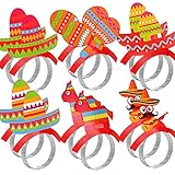 【Una buena opción para artículos de fiesta】Este mexicana papel sombrero está compuesto de muchos colores, lo que brinda una buena experiencia visual, use este sombrero de fiesta como fiestas accesorios fotográficos para grabar momentos inolvidables con sus amigos y crear un ambiente festivo