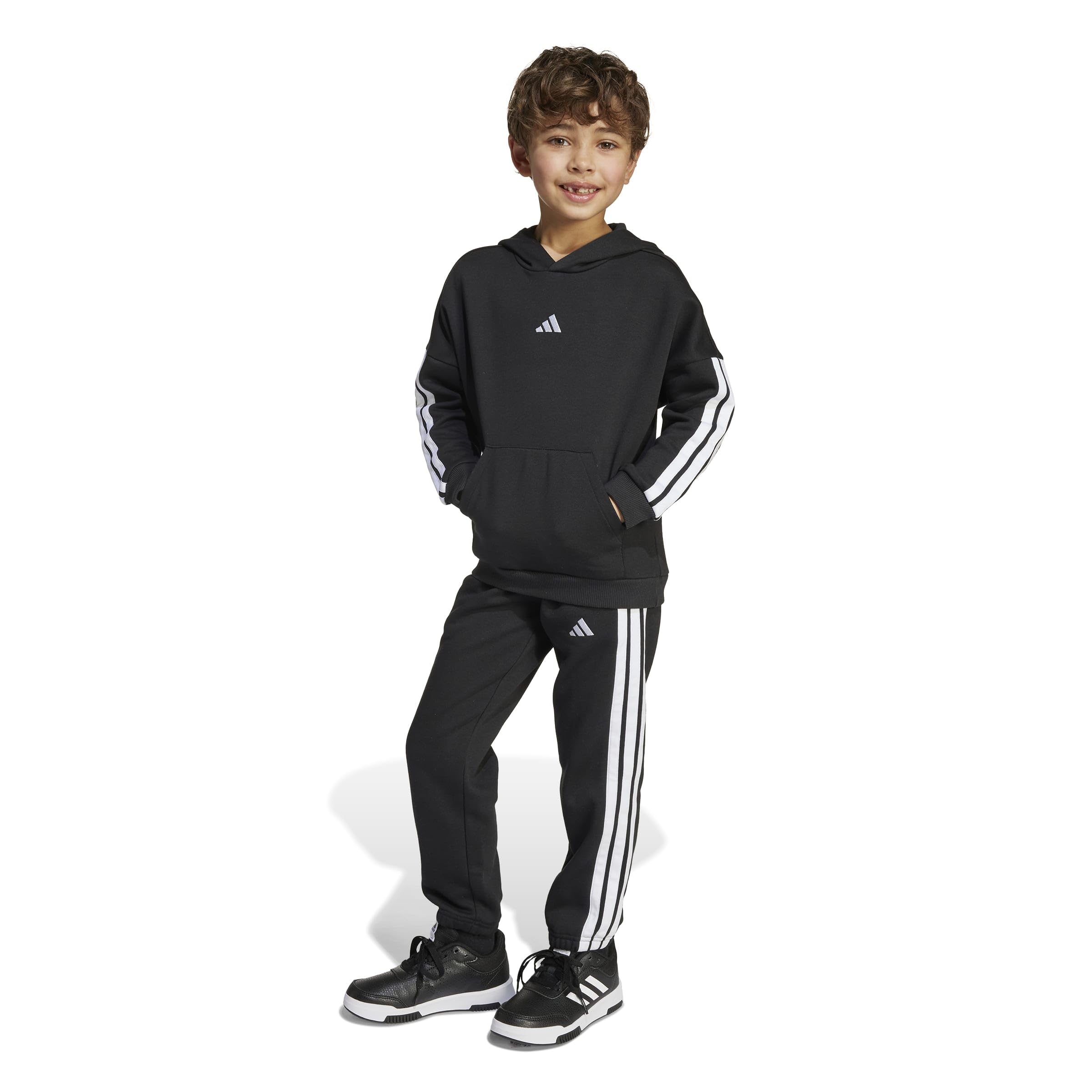 adidas Adidas Little Kids 3 Stripes Essentials Fleece Tracksuit Chándal Niños (Pack de 1)