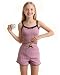 CA-Girls pink ribbed pjs set-12t