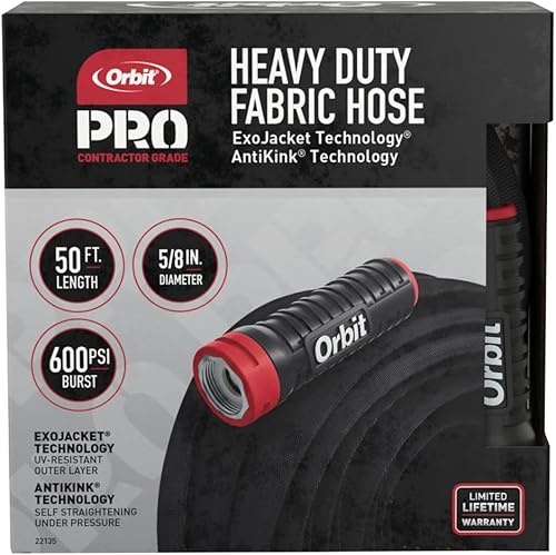 Vista 14 de Manguera de agua de servicio pesado Orbit Pro ExoJacket (100 pies x 5/8 pulgadas)