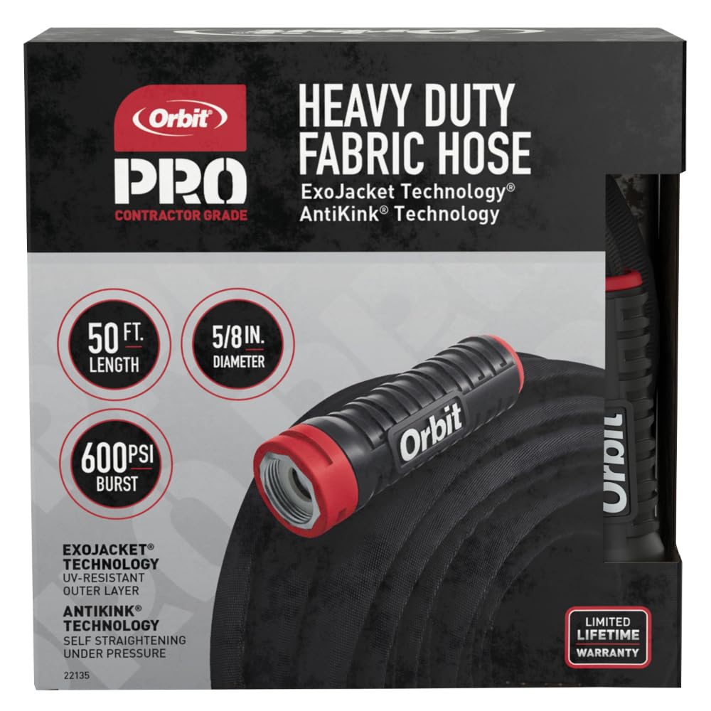 Amazon.com : Orbit Pro ExoJacket Heavy Duty Water Hose (50-Foot x