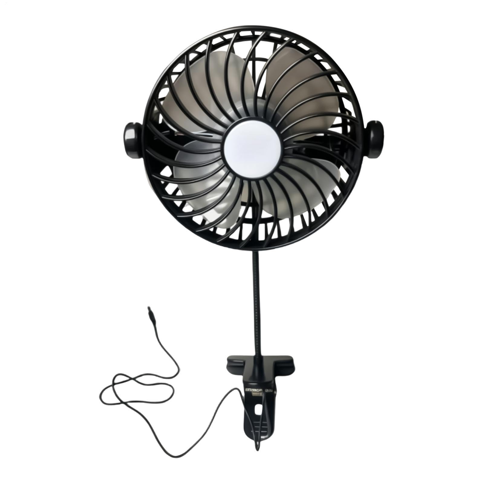 Ventilatore Portatile Con Clip Strumento con collo di flessibile USB | Ventola portatile con clip Per Viaggio Casa Campeggio Lavoro Auto Ufficio Dormitorio Spiaggia All'aperto
