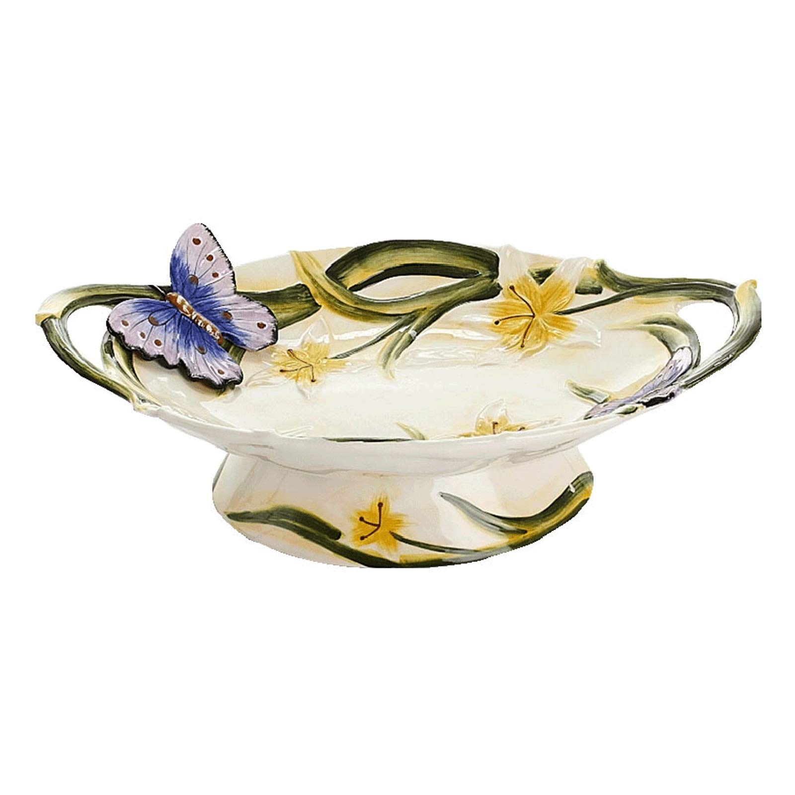 Miski na owoce kreatywna ceramiczna miska na owoce duży talerz na owoce salon stolik kawowy orzech przekąska talerz na owoce idealny prezent ślubny kosz na owoce