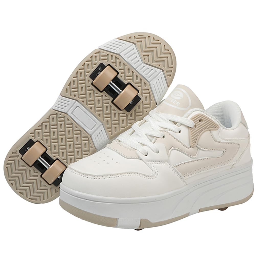 Scarpe con Rotelle Bambini Pattini a Rotelle Scarpe Bambini Ragazzi Scarpe da Skateboard Pattini a Rotelle 2 in 1 Scarpe da Pattinaggio Scarpe da Ginnastica con Ruote Ragazze e Donne