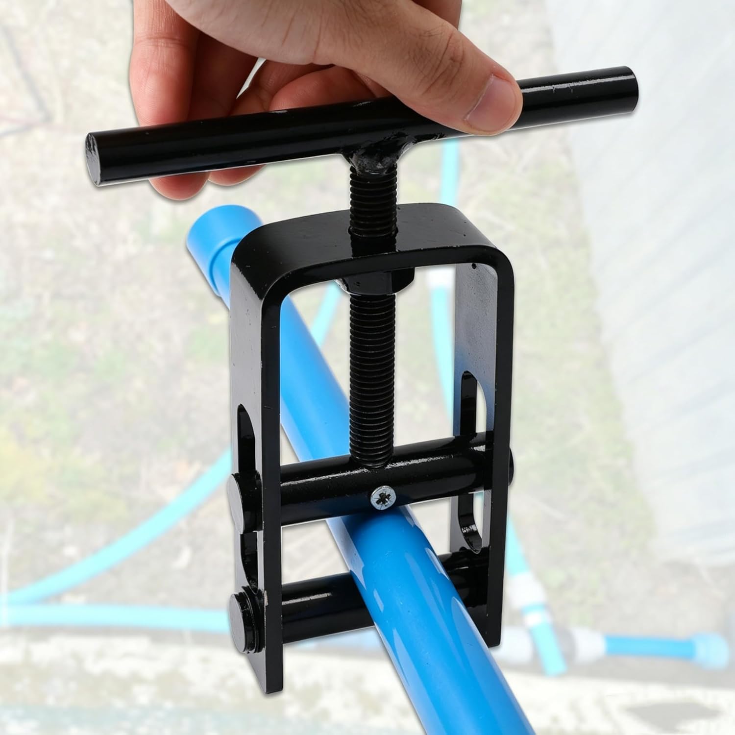 Herramienta de compresión, 0–1.26 pulgadas, herramienta de cierre para PE/PP/PPR/PVC, herramienta de compresión de tubo de agua de acero al carbono, bloqueador de tubo, pinza de sujeción de