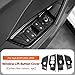 ushilife Window Lift Button Panel Decorative Cover Trims Compatible with Audi A3 8Y 2021-2023, ABS Carbon Fiber Car LHD Window Rises Cover, Window Lift Switch Button Cover Trim