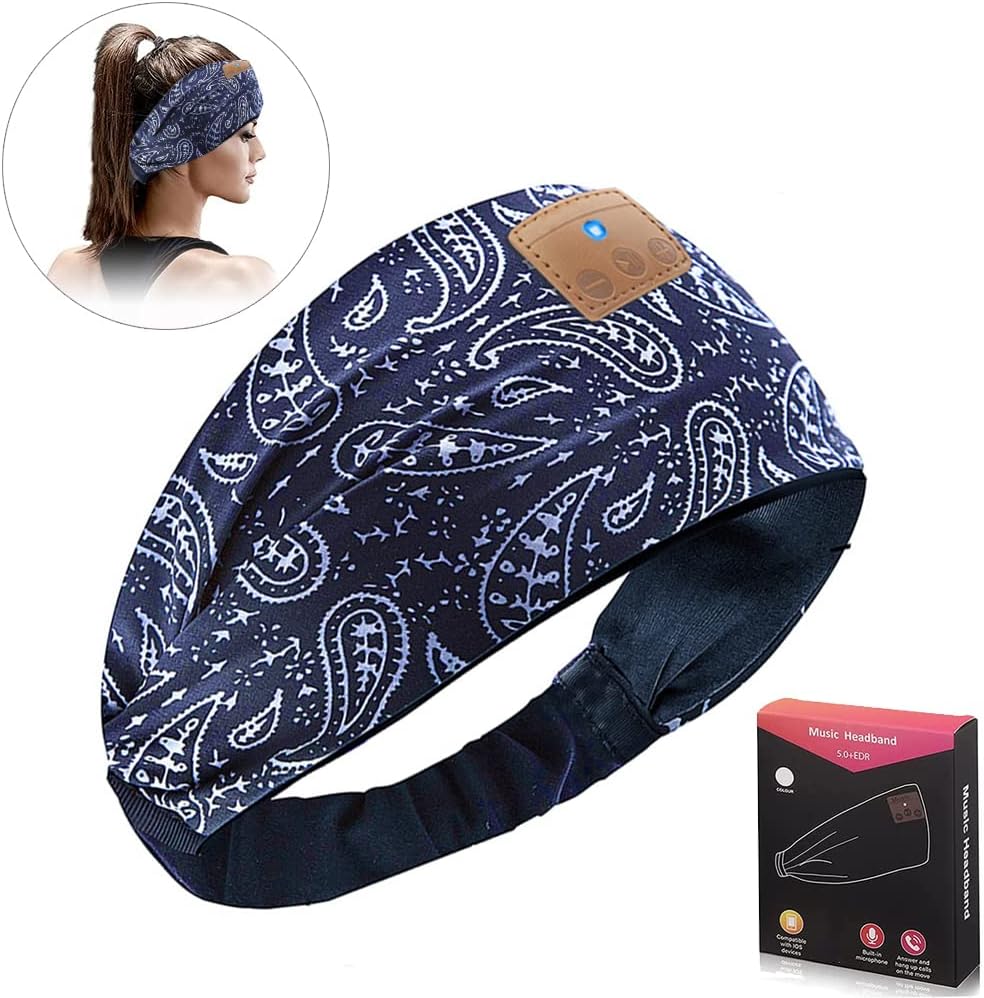 RiToEasysports Sleep Headphones Wireless,Bluetooth Sleeping Headband for Sleeping,Workout,Jogging,Yoga,Insomnia, Air Travel, Meditation for Men Women