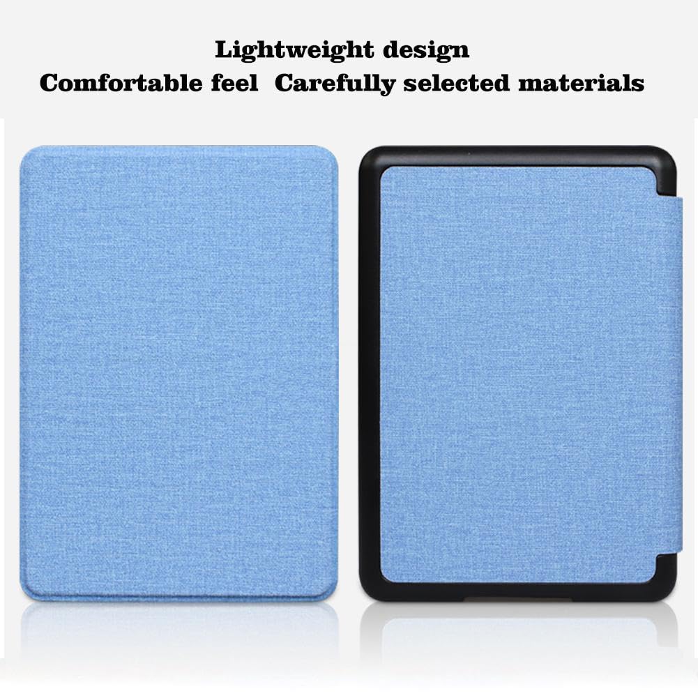 Funda para lector electrónico de 12ª generación 2024 de 7 pulgadas 2024, funda de tela de alta calidad con apagado y encendido automático y correa de mano ajustable, soporte plegable, portátil para — view 3