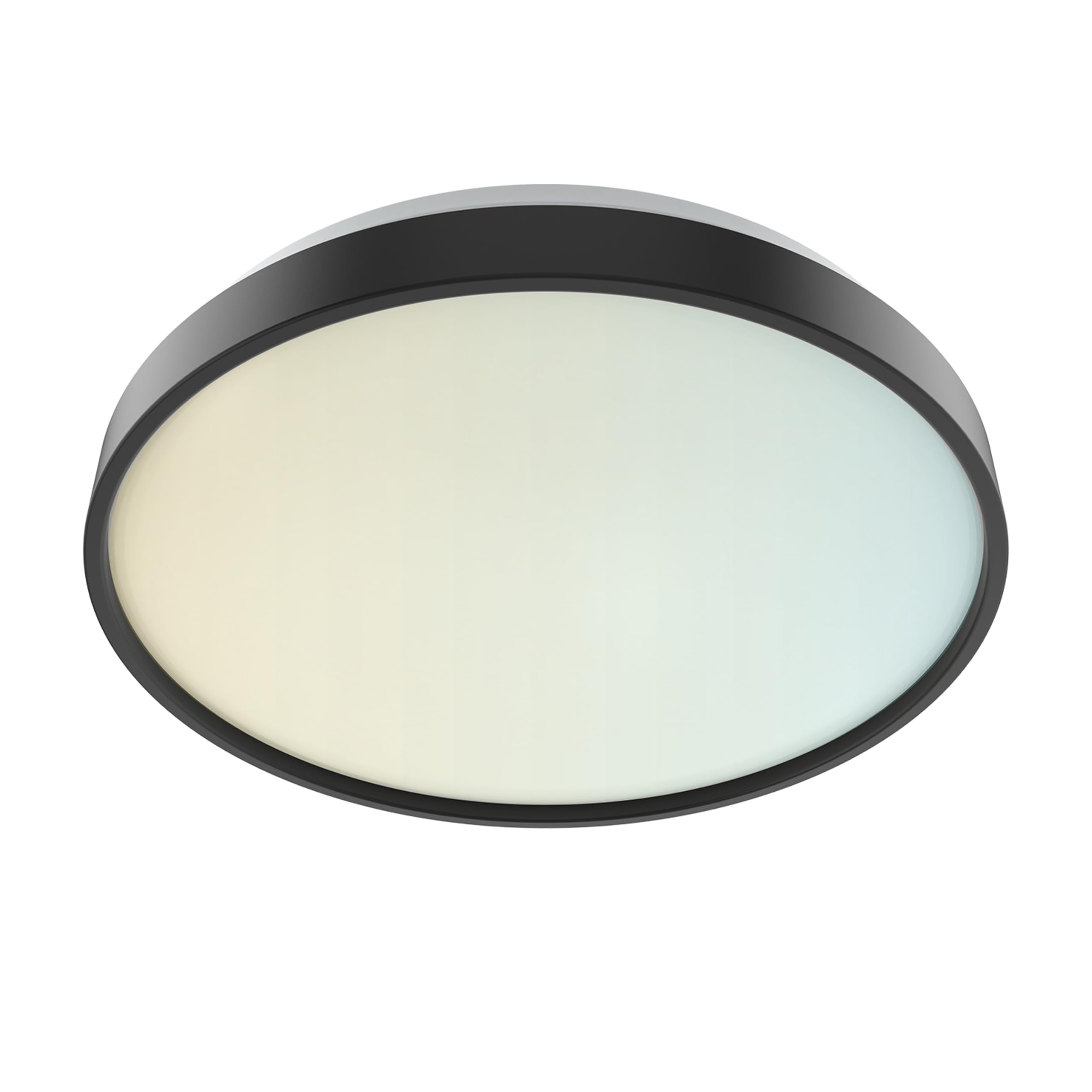 DYMOND 15" Matte Black LED Ceiling Light Dimmable Flush Mount 5-in-1 Adjustable Color Temperature 2700K 3000K 3500K 4000K 5000K Selectable CCT Warm White to Daylight