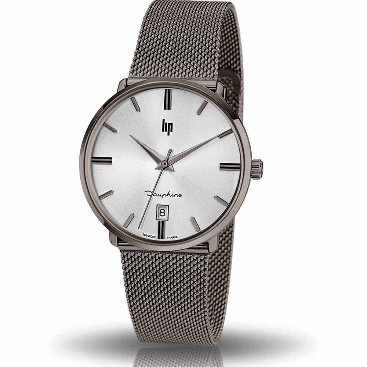Lip Dauphine 38 mm męski zegarek 671419