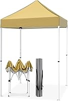 Vista 22 de EAGLE PEAK Tienda de campaña desplegable de 5 x 5, toldo instantáneo para exteriores, fácil de instalar, refugio plegable de pierna recta, azul