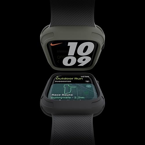 Miniatura 21 de elkson Compatible con Apple Watch 46mm Carcasa Bumper, Quattro Series Carcasa Resistente para Apple Watch y iWatch Series 11 10, Funda Protectora