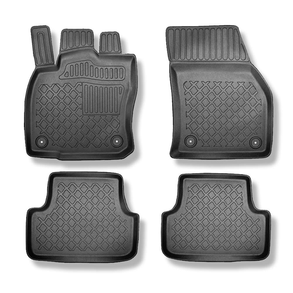 Mossa - Tappetini auto compatibili con Skoda Karoq Crossover 2017-. 4 pz. G