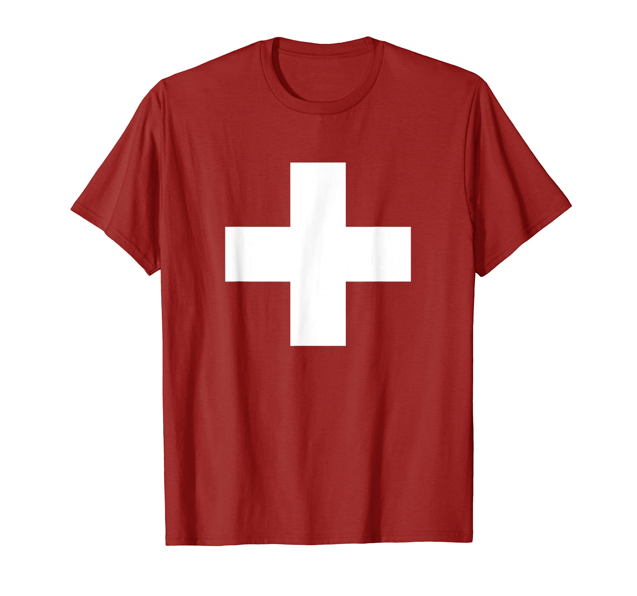 Swiss Flag Cross Switzerland Suisse Svizzera Flags T-Shirt, Black