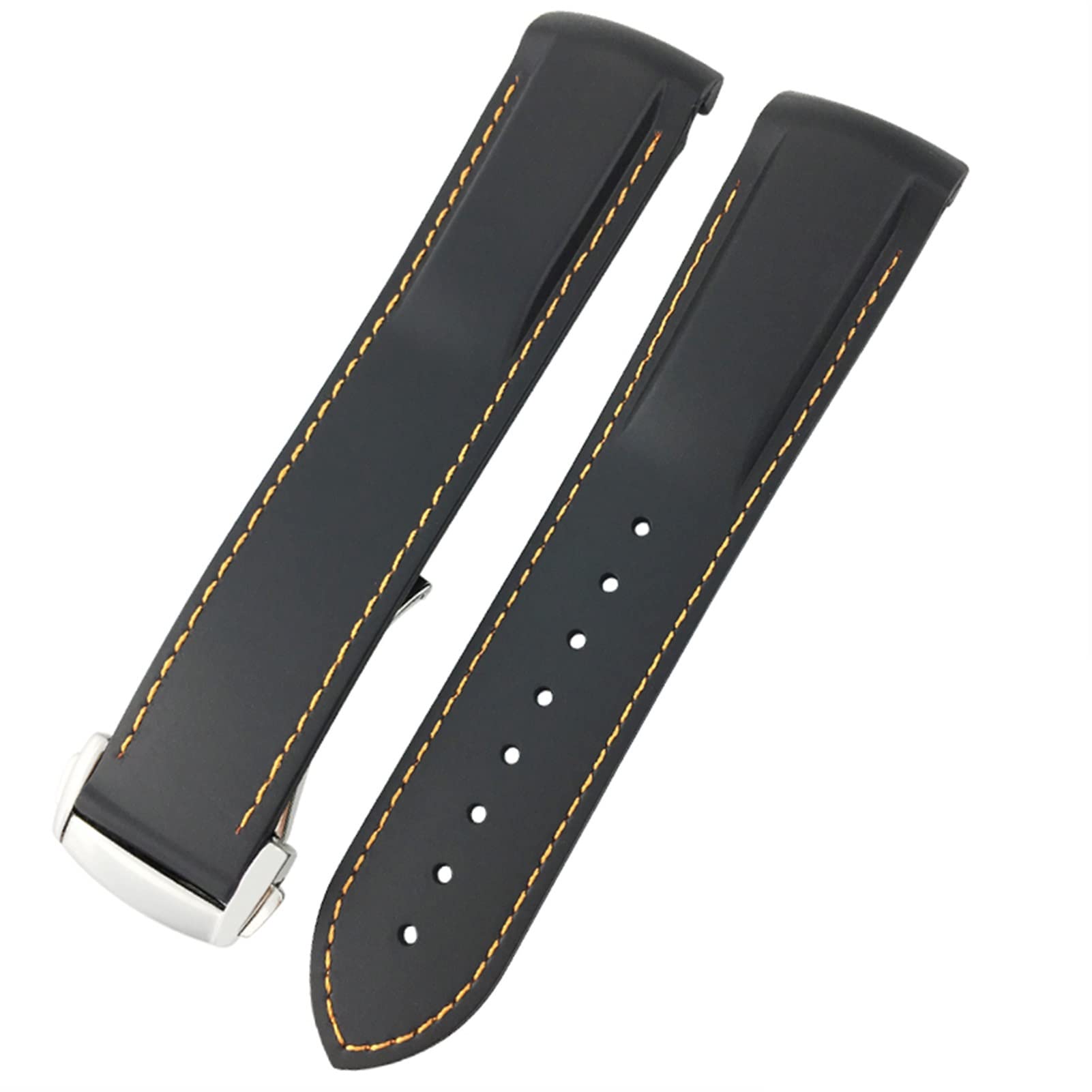 Rubber Silicone Watchband For Omega Seamaster GMT Diver 300 Speedmaster Hamilton 19mm 20mm 21mm 22mm Watch Strap
