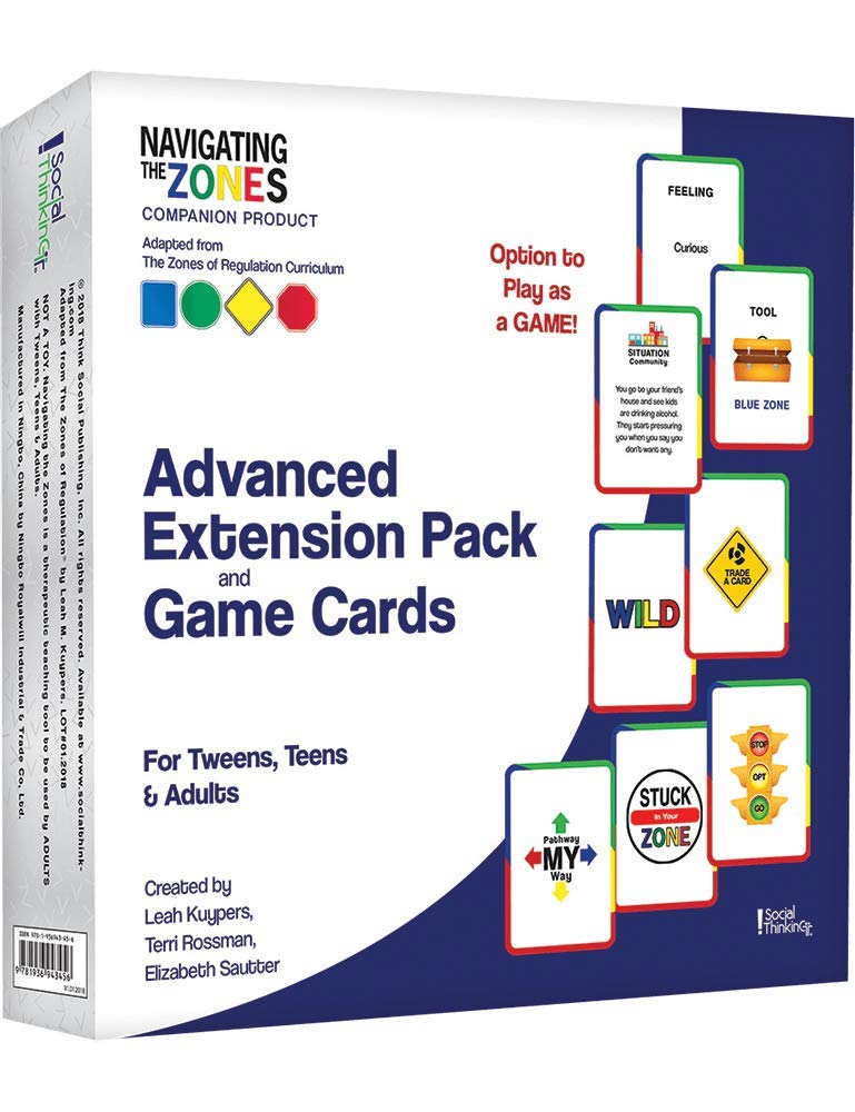 Social Thinking Advanced Extension Pack and Game Cards for Navigating The Zones (Ages 10+)