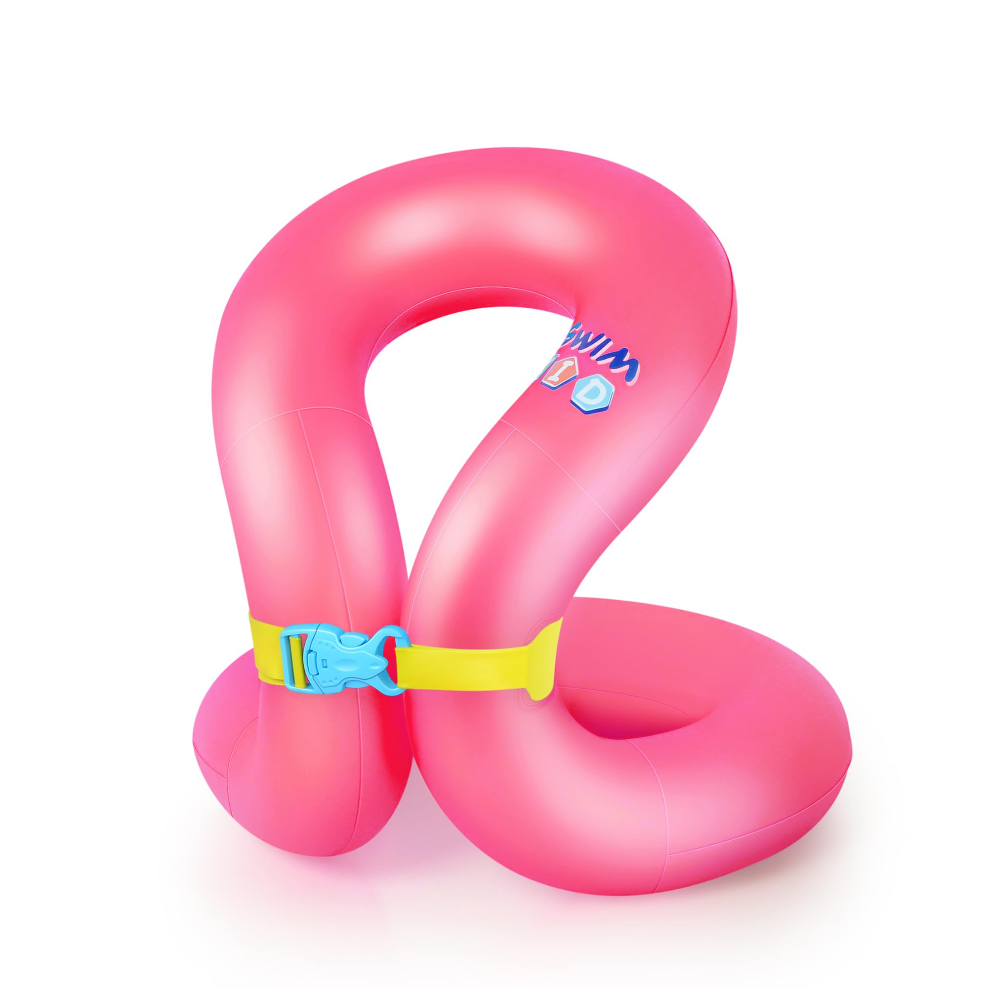 Kids Swim Vest Floaties for Child, Pool Inflatable Float for 3-6/7-14yrs Boys and Girls Swim Trainer Swimmies Arm Ring with Adjustable Safety Buckle