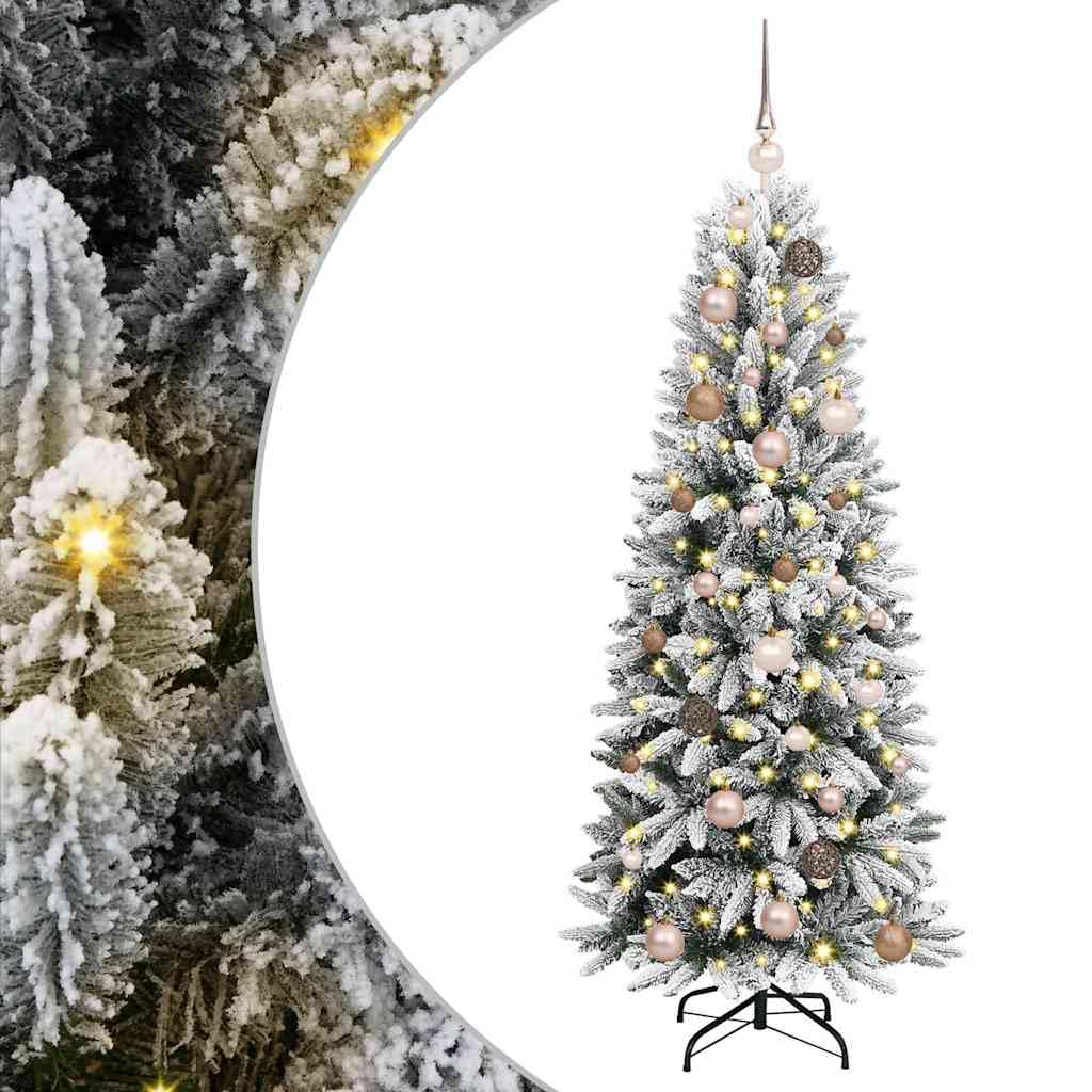 vidaXL Árbol de Navidad Artificial Blanco 150 cm
