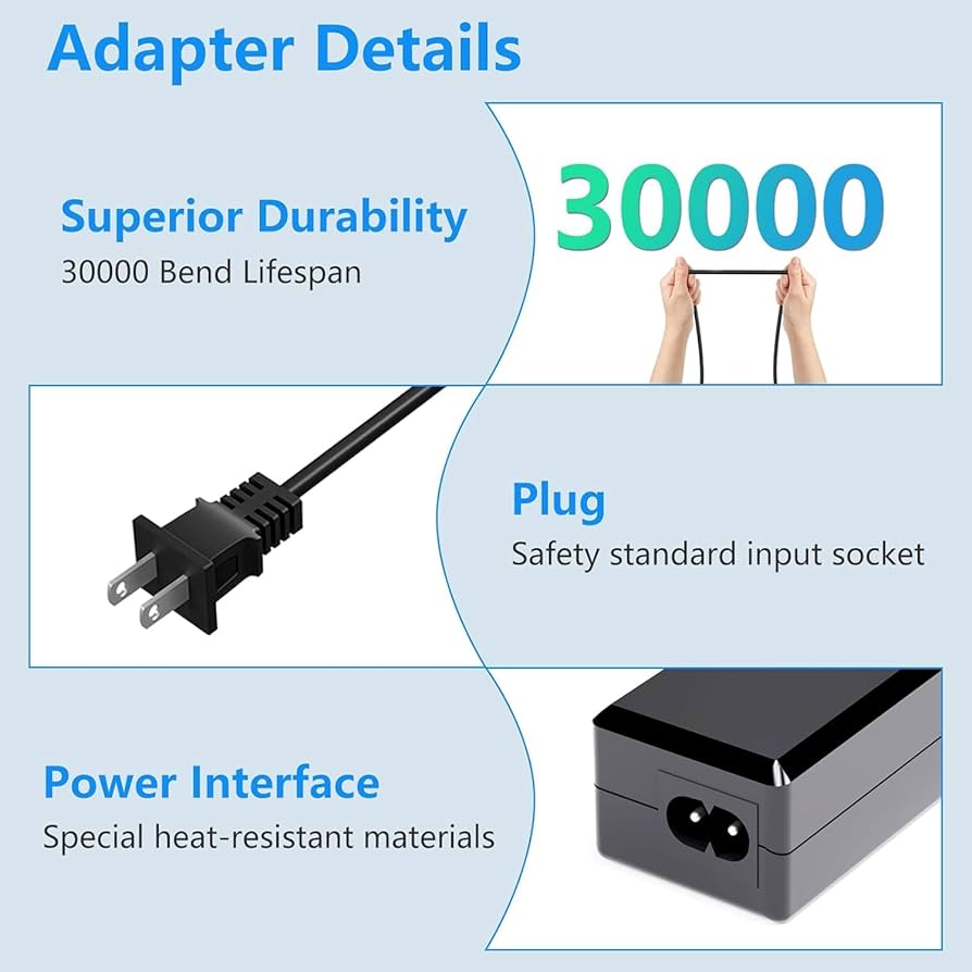 Acer - 専用 19V Monitor Power Cord for Acer LCD SB220Q R240HY H236HL