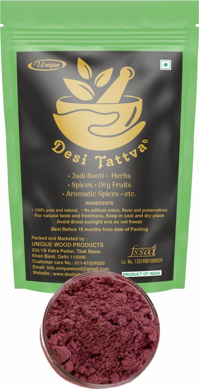Desi Tattva- Hibiscus Flower Powder, Organic Hibiscus Rosa-Sinensis for Hair & Skin Care- 200 gm