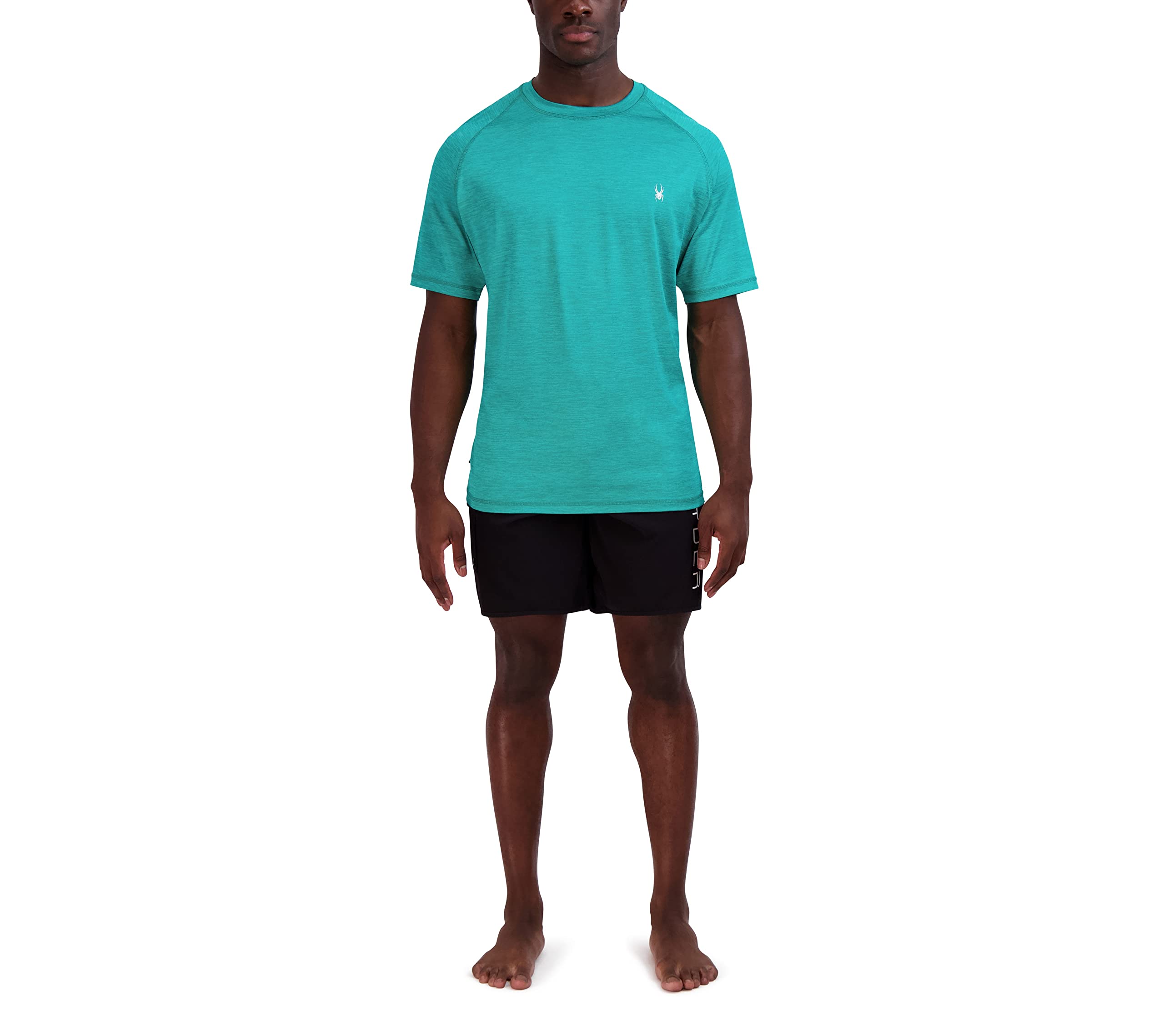 Spyder Rashguard à Manches Courtes à séchage Rapide Maillot dermoprotecteur, Scuba, M Homme