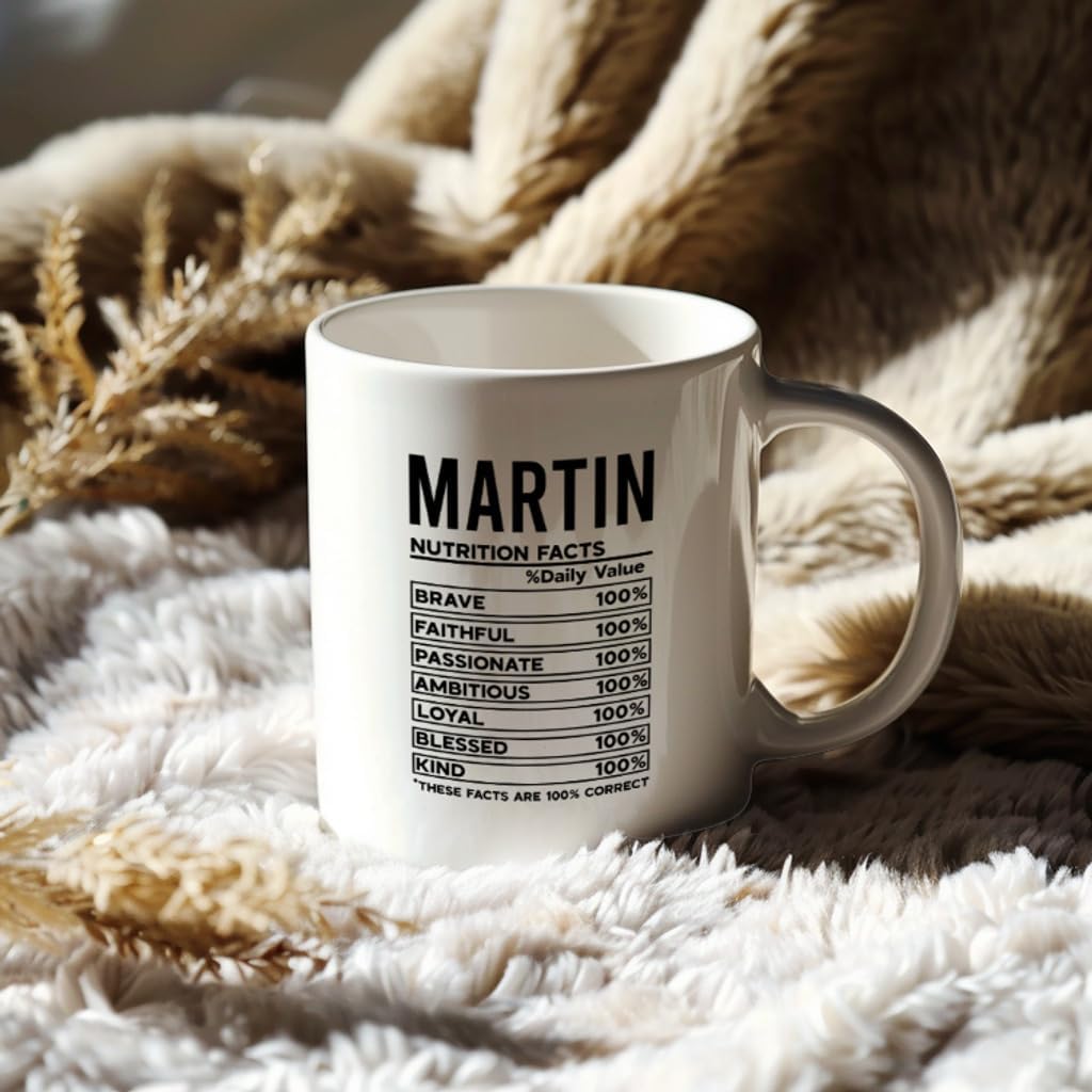 Personalized Martin Coffee Mug - White 11oz Cup