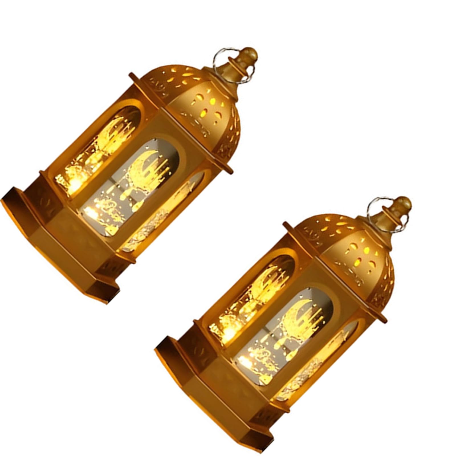 Kaeltsyn Cultural Celebration Light with Festive Designs for Seasonal Decor Tabletop Use White Eid Lamp