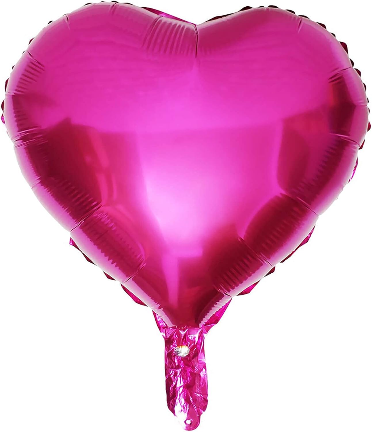 Amazon.com: 10Pcs Hot Pink Foil Heart Shaped Balloons 18 Inch for Baby ...