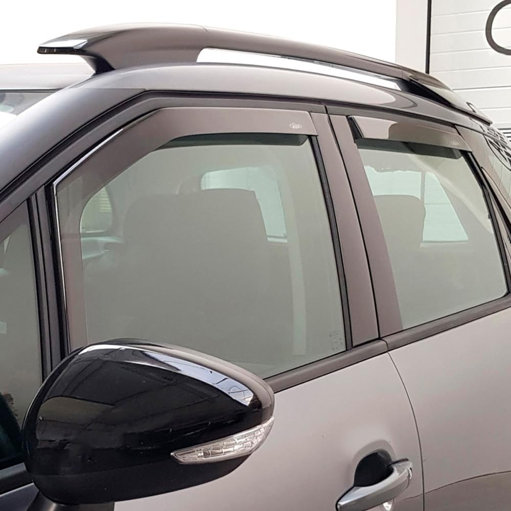 DGA Wind Deflectors Set compatible with Toyota Yaris IV Cross (MXP) 2020- (4-pieces), Grey