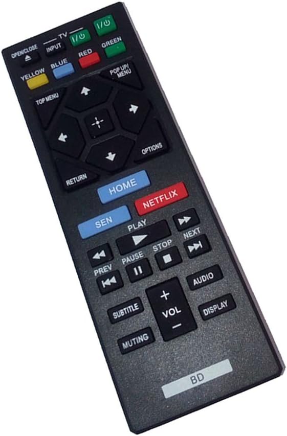 Replaced Remote Control for Sony BDP-S2100 BDP-BX320 BDP-S5200/E BD Blu-Ray DVD Disc Player