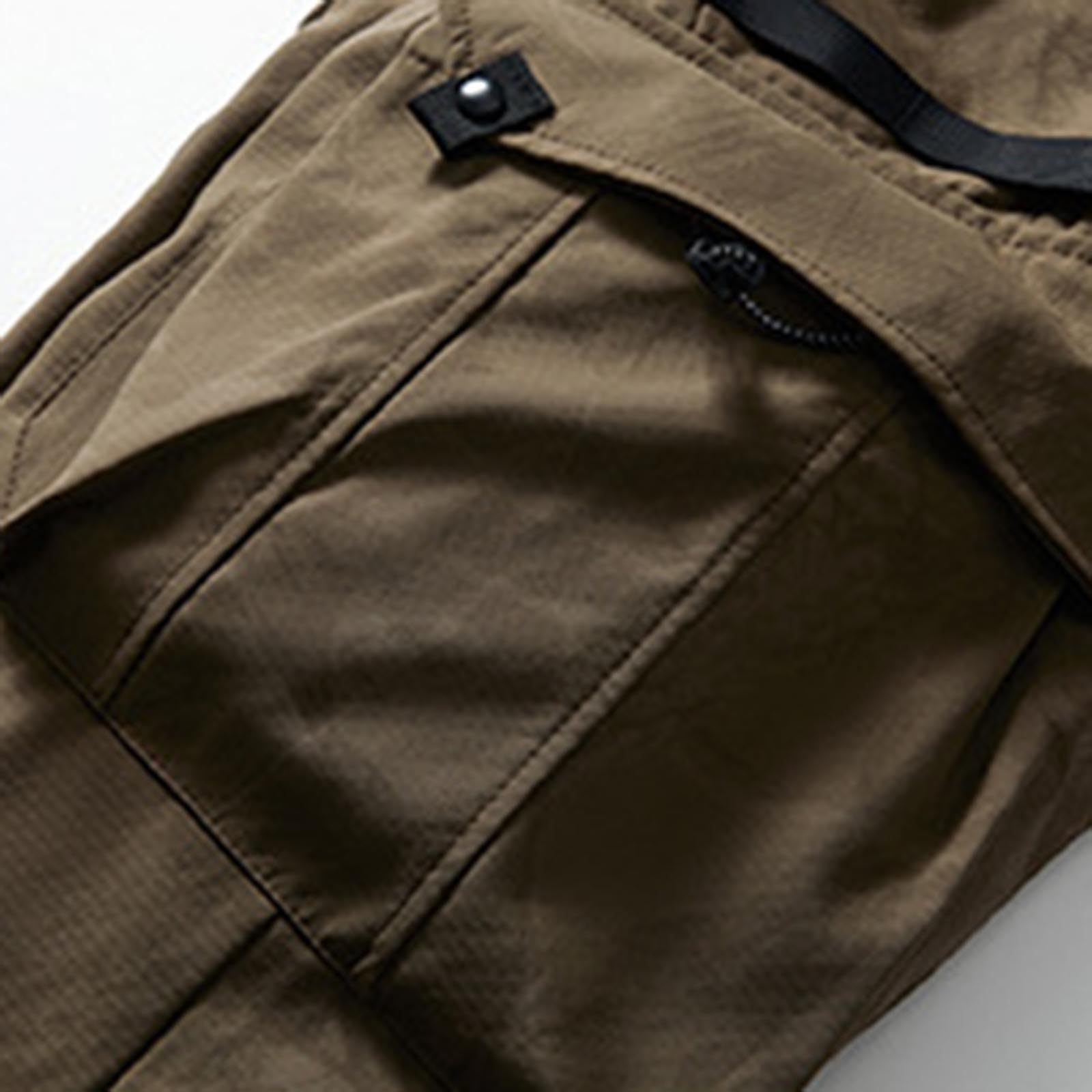 Generico Pantaloni da Lavoro Uomo Invernali Termici Impermeabili Pantaloni Multifunzione per Trekking,Morbidi Elastici Antivento Pants da Sci Uomo Baggy Piumino D'Anatra Staccabile in Y2k