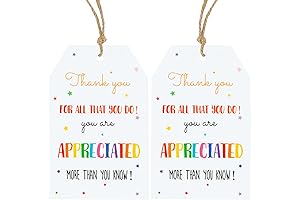 100-Pack Thank You Gift Tags with String, Perfect for All Occasions
