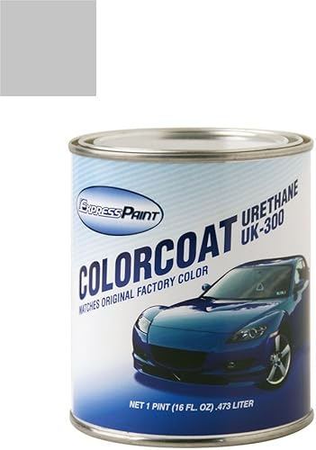 Vista 606 de Pintura de retoque automotriz en aerosol para Mazda Miata - Sunlight Silver Metallic Clearcoat 22V - Color+Paquete Clearcoat