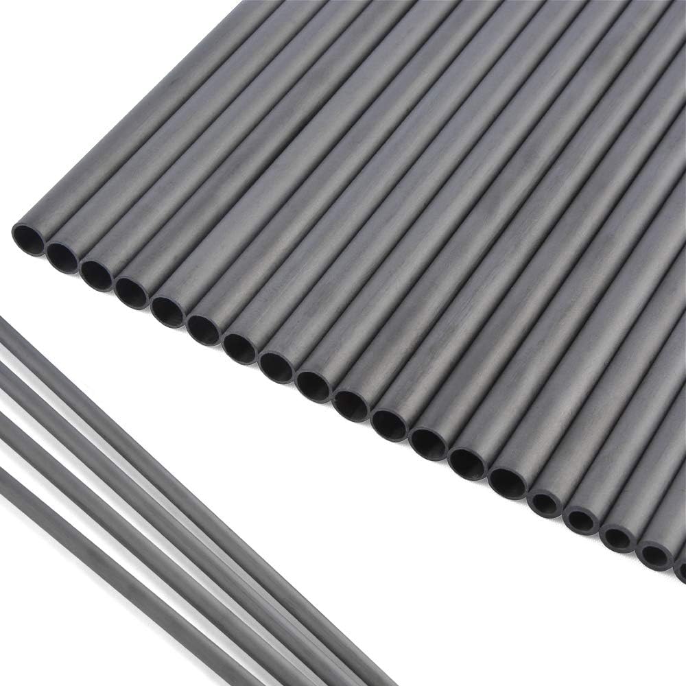 12pcs 30 Pouces Arbre de Flèche en Carbone Spine 300-900 Tube de flèche de Carbone Pur Tir à l'arc de Carbone Flèche d'arbre pour DIY Flèches