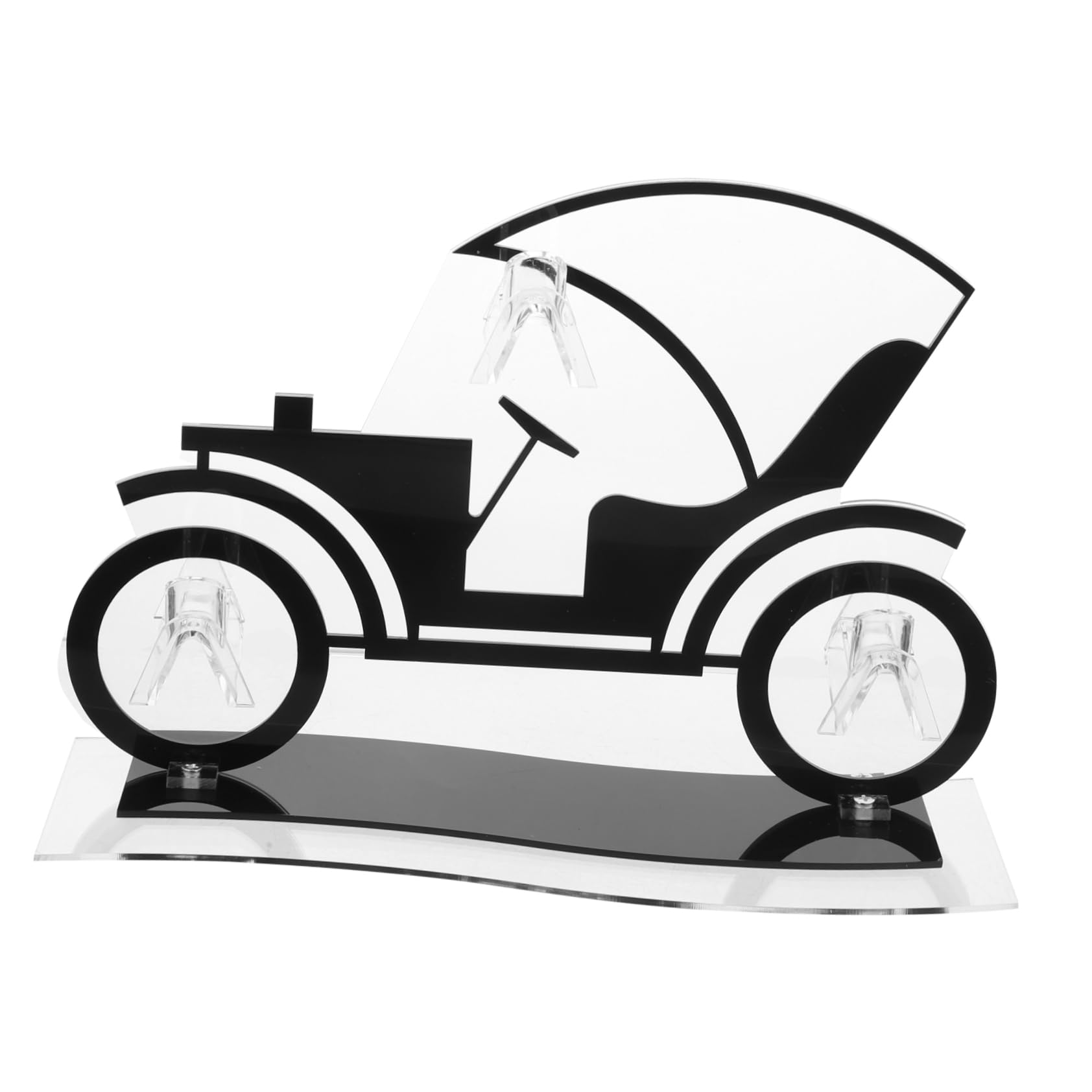 Zerodeko 4stücke Vintage Car Acrylic Brillenhalter Kreativer Sonnenbrillenständer Für Schreibtisch Und Ladentheke Stabiler Organizer Für Sonnenbrillen Brillen Und Skibrillen Für