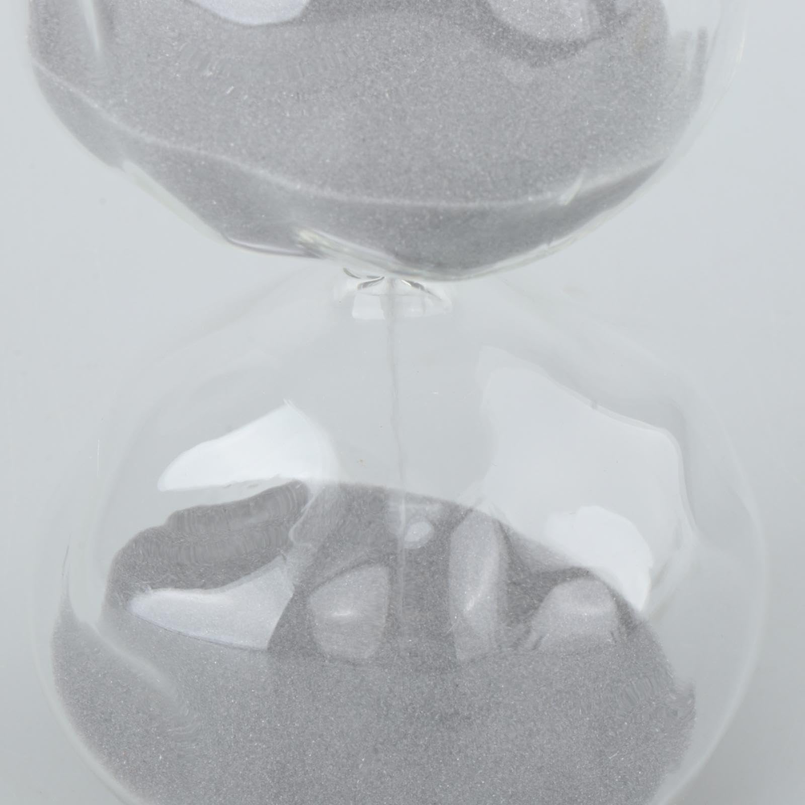 Reloj de Arena de Cristal con Cronómetro, Accesorio Decorativo Y Creativo, Ideal para La Oficina, Sala de Estar, Cocina Y Dormitorio, GRIS, tal como se describe