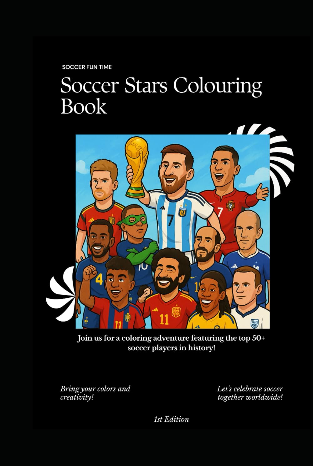 Soccer Stars Coloring Book - 1st edition