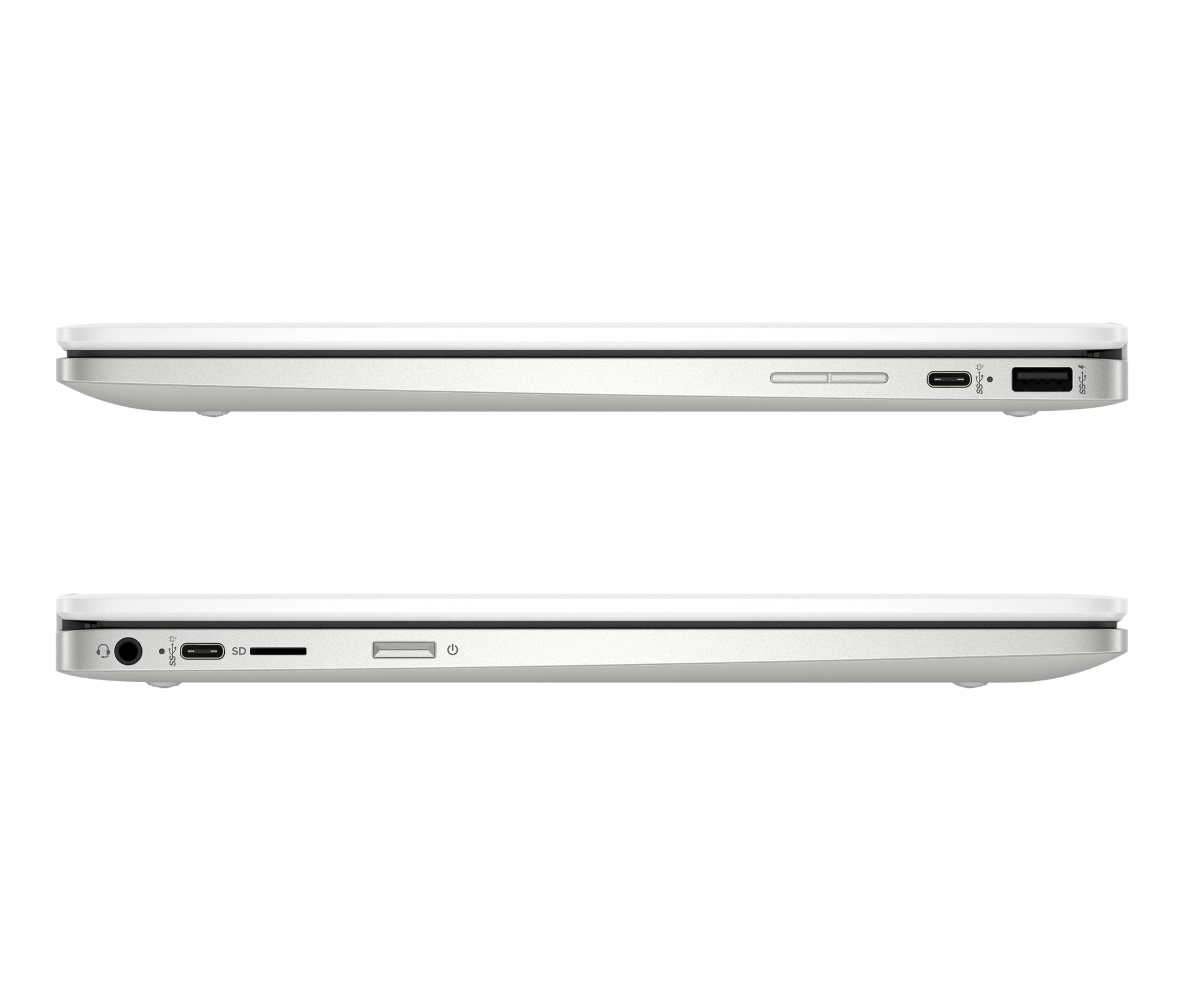 HP Chromebook x360 Ordinateur Portable, 14" Tactile, Intel Celeron N4120, 4 Go DDR4 de RAM, 64 Go eMMC, Intel UHD Graphics 600, Système d’exploitation ChromeOS, Clavier QWERTZ, Germini, Blanc