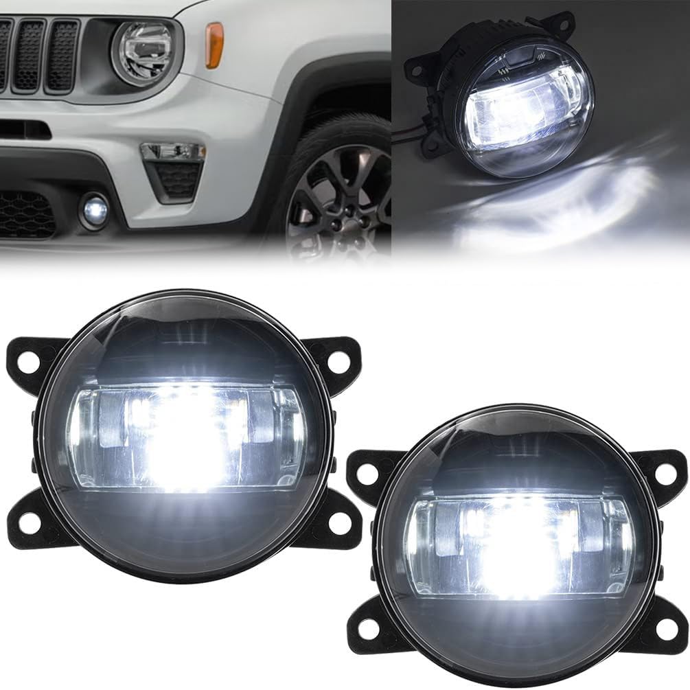 YLT Auto Pair LED Fog Lights For 2014-2021 Jeep Grand Cherokee – Left & Right – 5182021AB