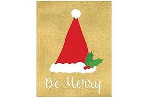 Caspari Be Merry Gift Enclosure Christmas Cards with Seed Paper for Planting,...