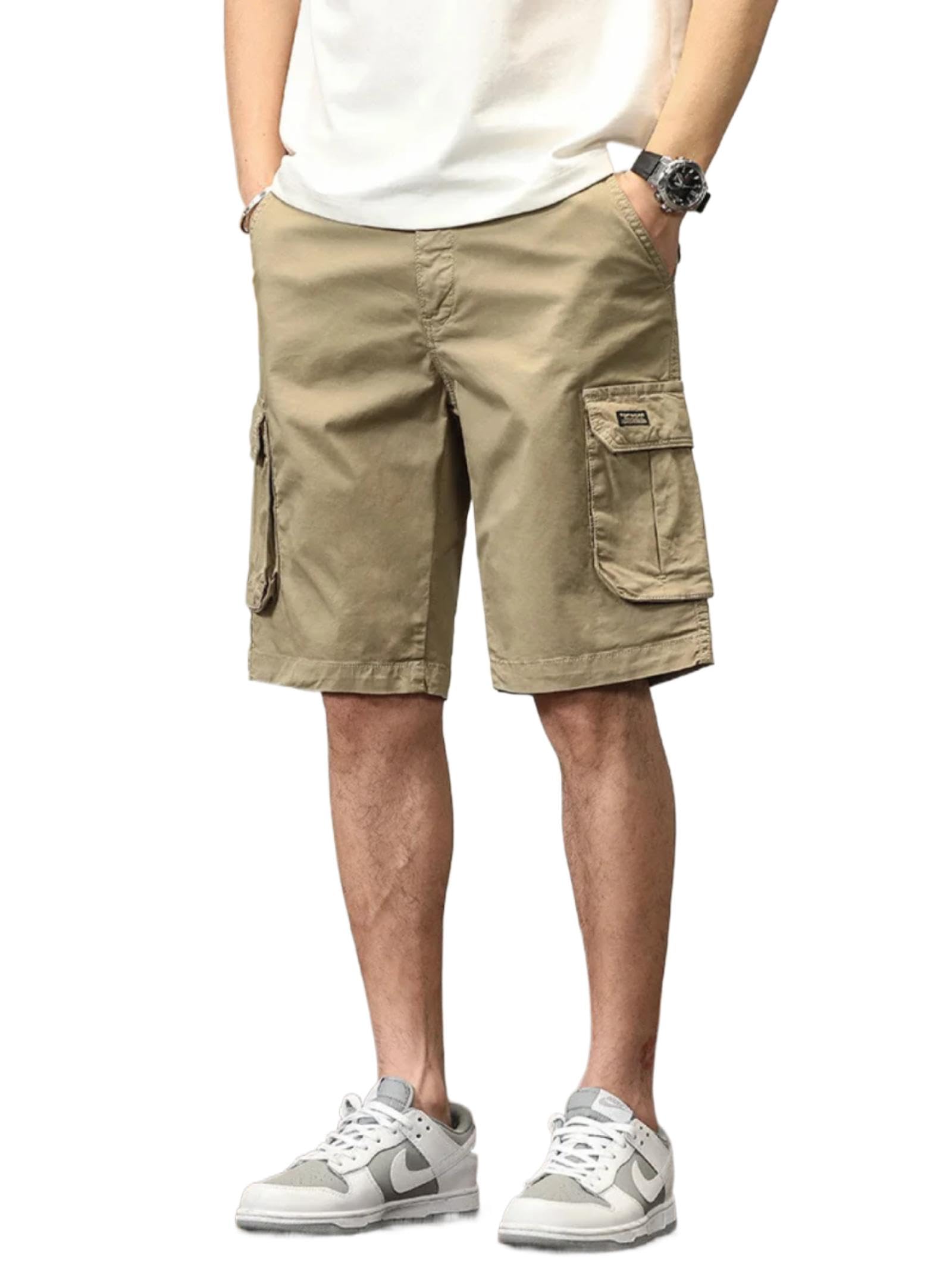 Pantaloncini Uomo Cargo Tasche Activewear All'aperto Corsa Casual Estate Uomo Pantaloncini Cargo