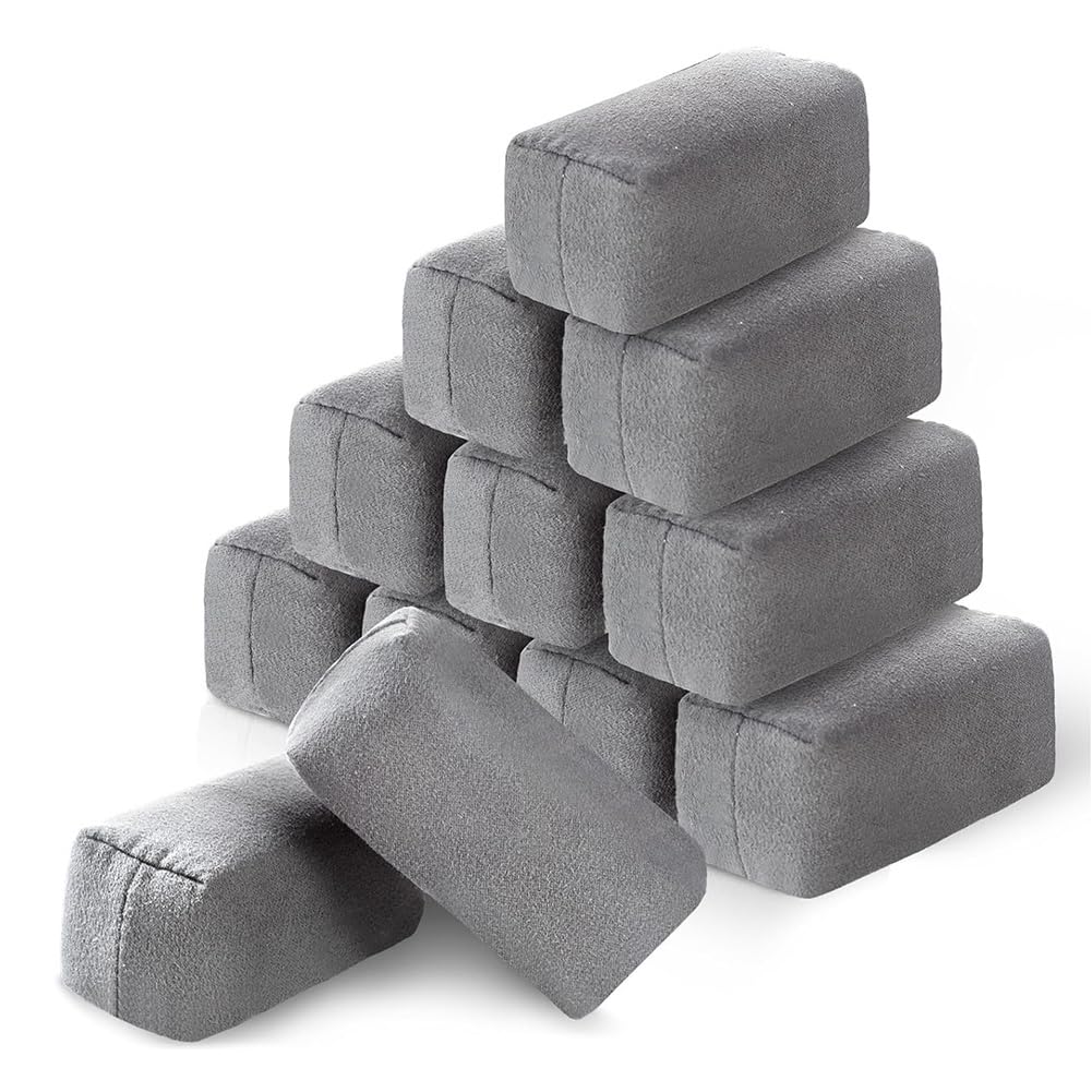 IJSDNVJNDX Suede Microfiber Applicator Pads for Car Waxing& Ceramic Coating for Detailed Applications 12Pack